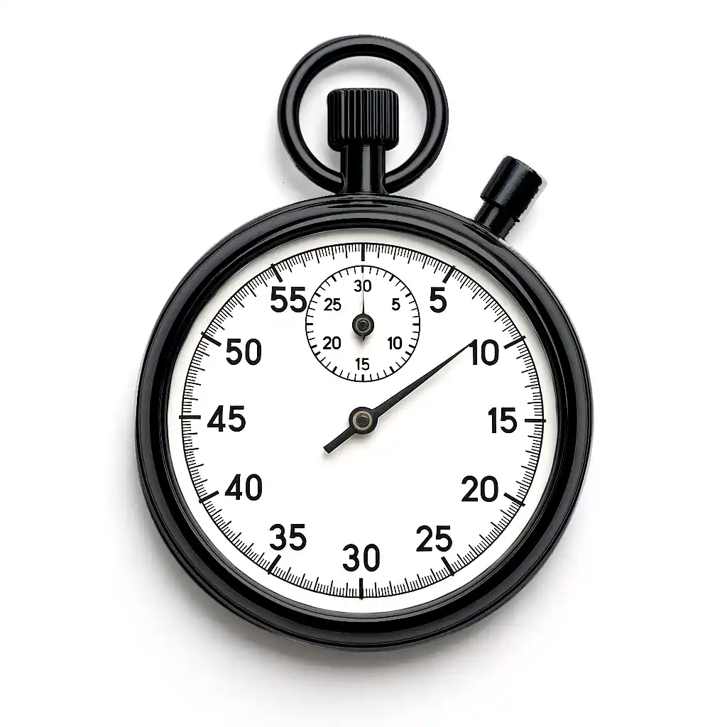 A coach's stopwatch with spills of paint exploding off of it.